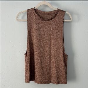 SHEIN Brown Athletic Muscle Tee